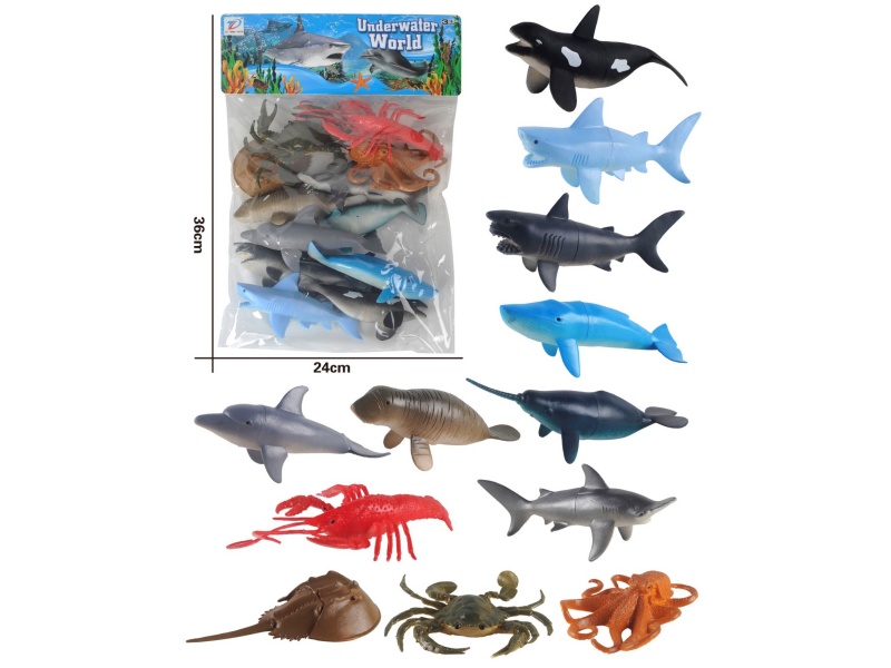 Pvc Simulates Ocean 12Pcs