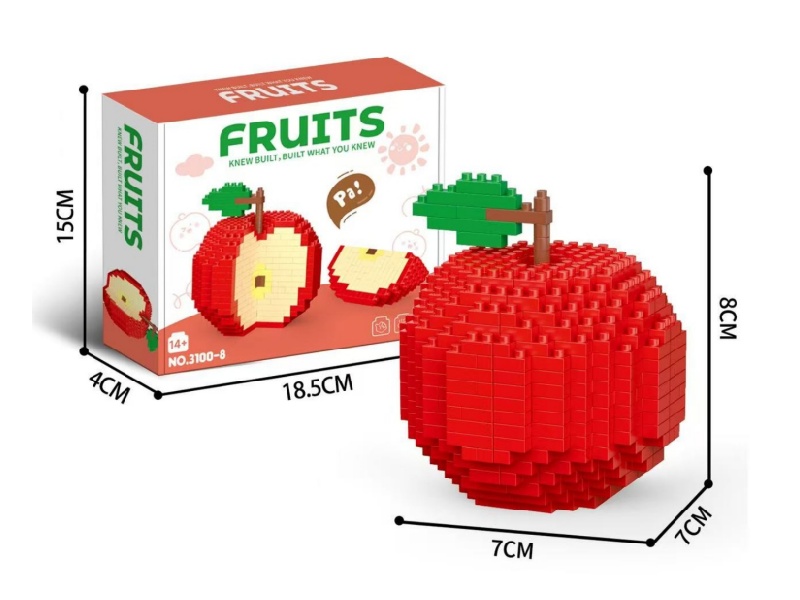 Building Blocks: 589 Pcs Of Apples