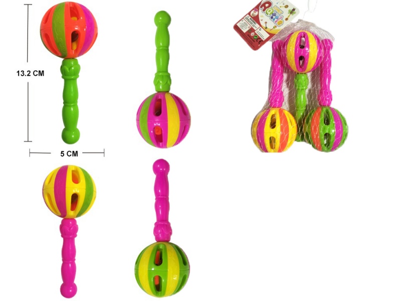 Baby Ringbell Balls 3 X 5Cm Balls