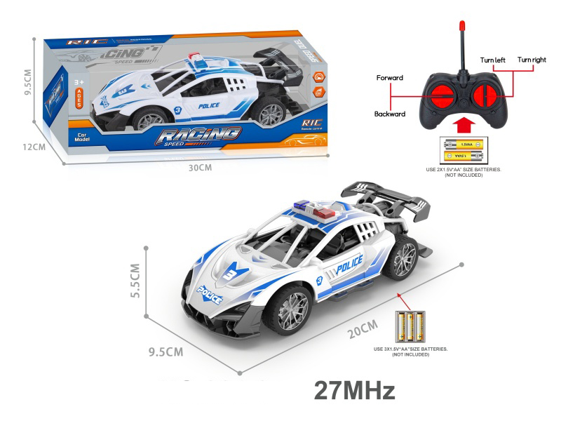 27Mhz 1:18 4CH Remote Control Lamborghini Police Car(Not Included Batteries)