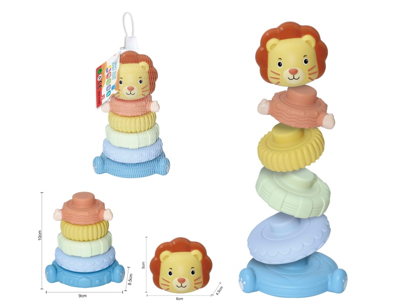 Soft Plastic Stacking Toy 6pcs
