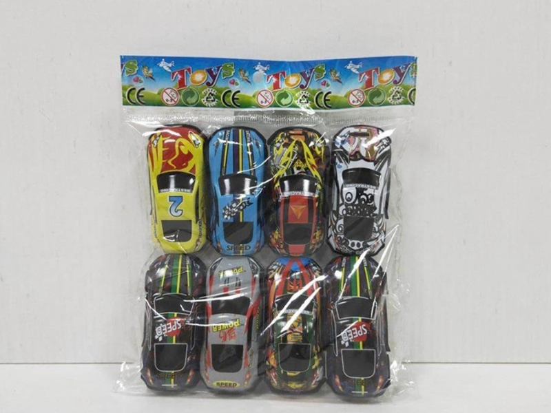 Pull Back Iron Cars 8pcs