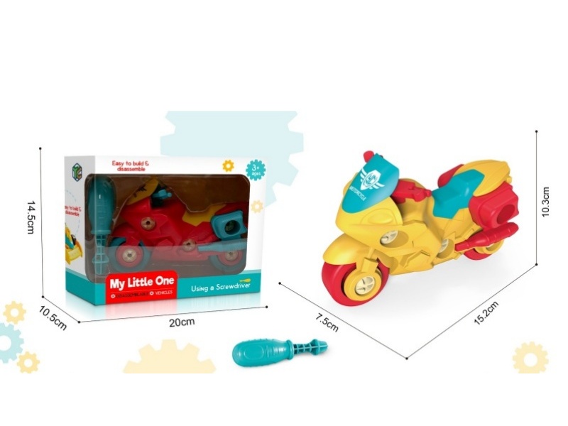 Diy Puzzle Assembly Motorcycle