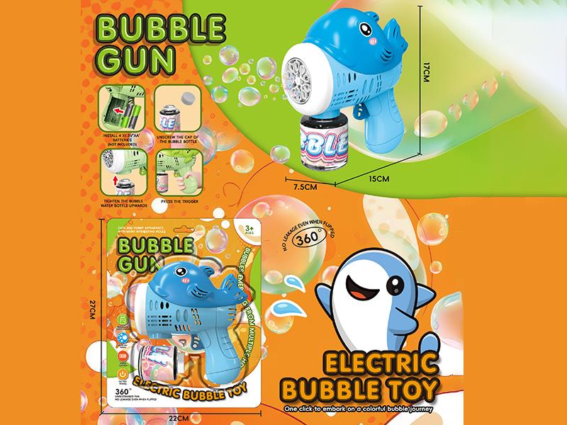 Blue Whale Electric Bubble Gun