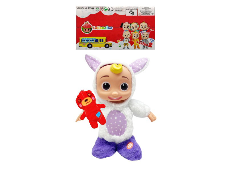 22 Inch B/O Solid Cocomelon JJ Boy Doll With Bear