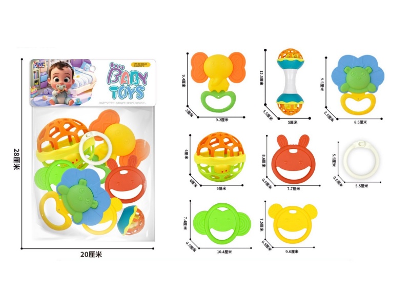 8-Piece Set Of Teething Rings