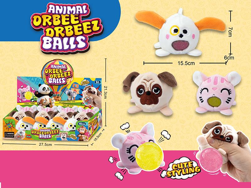 Plush Animal Orbeeorbeez Balls 12pcs