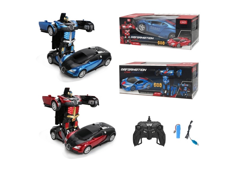 1:14 Bugatti Remote Control Transformation Car