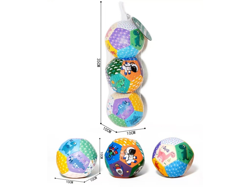 Fill With Cotton Balls, Leather 4-Inch Set, 2 Space Balls, 1 Dinosaur Sand Ball, Beach Ball, Cartoon Ball, Soft Ball, Educational Ball, Pvc Ball, Pvc Leather Ball, Patting Ball