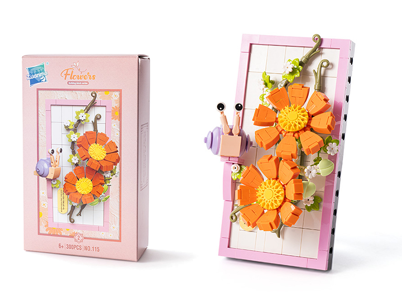 Flower Painting Ornament Building Blocks 300PCS