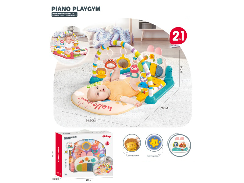 "Cute Rabbit Two-In-One Pedal Guitar In Two Mixed Colors.