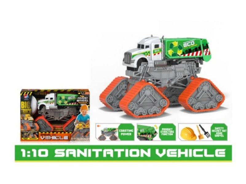 1:10 Spring-Covered Engineering Garbage Truck