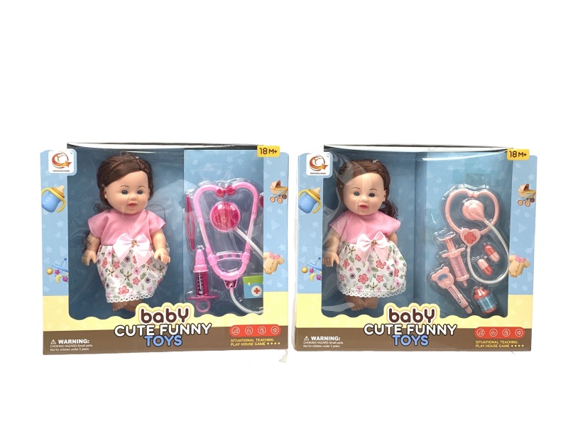 Two Sets Of 10-Inch Plush Toys And Medical Devices Are Mixed Together