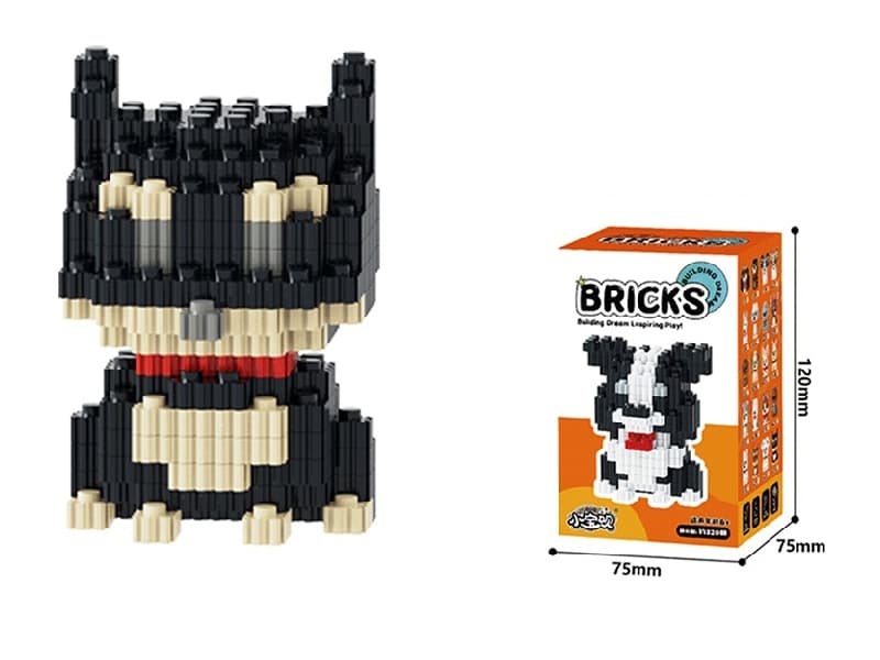Black Akita Building Blocks 361Pcs