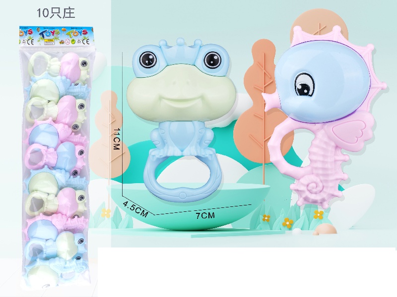 Infant And Toddler Cartoon Animal Mixed Gift Bell