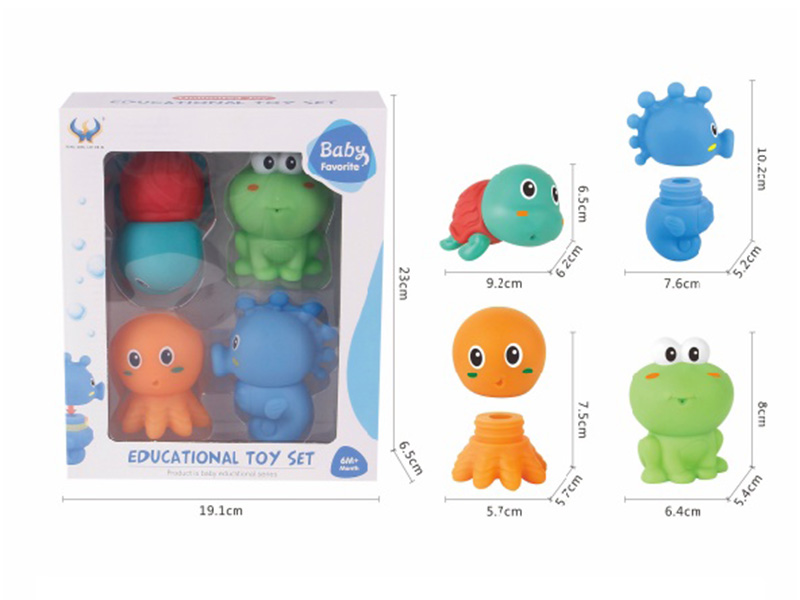 DIY Assembly Spray Sea Animals 4pcs