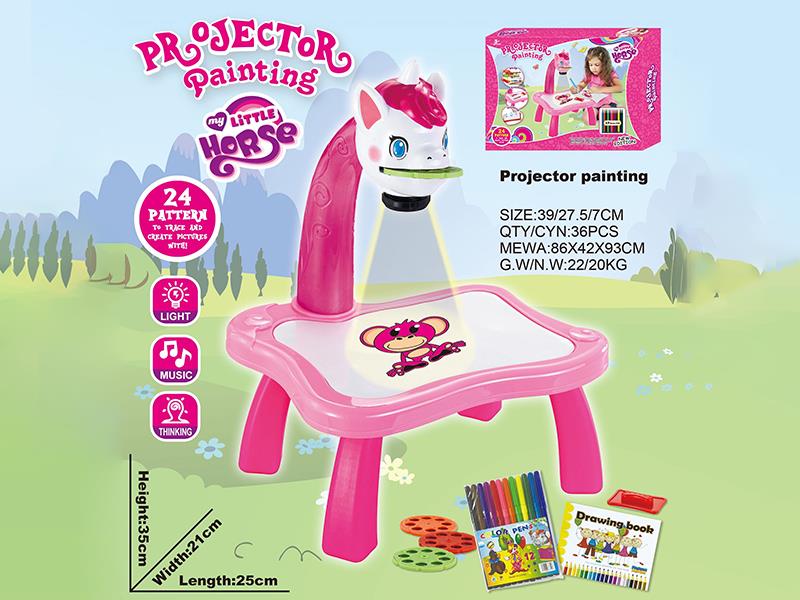 Unicorn Projection Drawing Board(With Music)