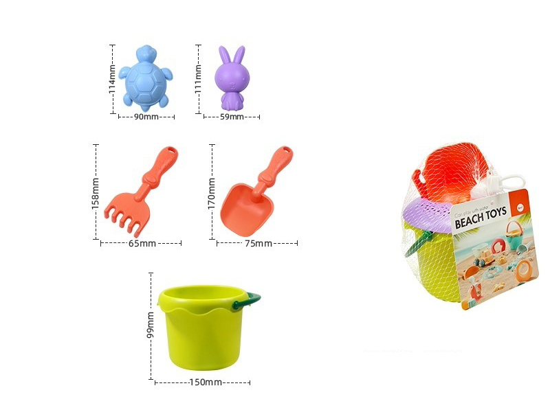 Soft Plastic Beach Toys 5pcs