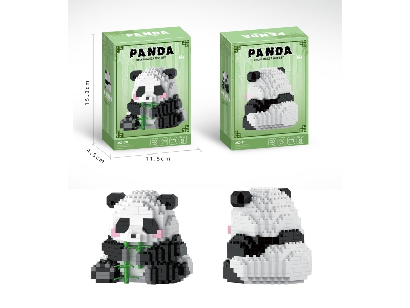 Building Block: Hua Hua Eats Bamboo 504 PCS