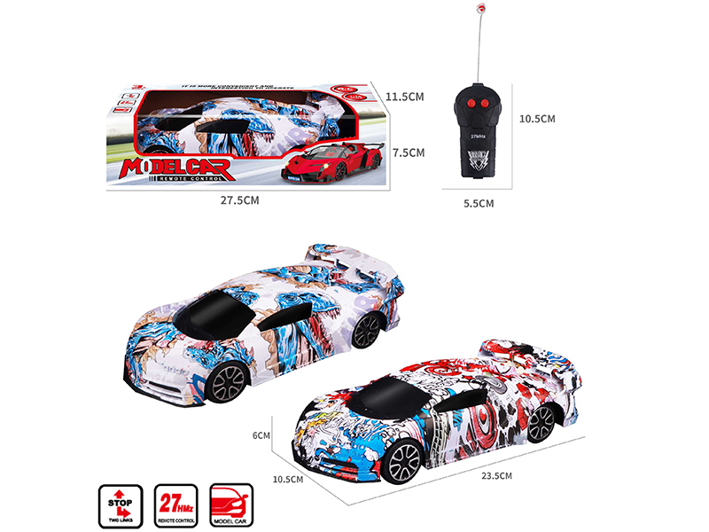 1:18 2CH Remote Control Bugatti Car Model(Graffiti)