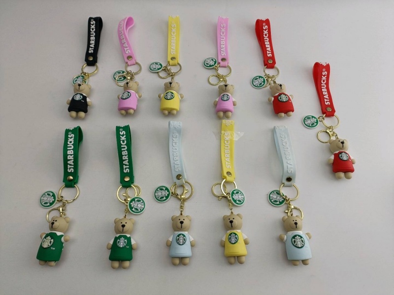 Starbucks Milk Tea Bear Keychain