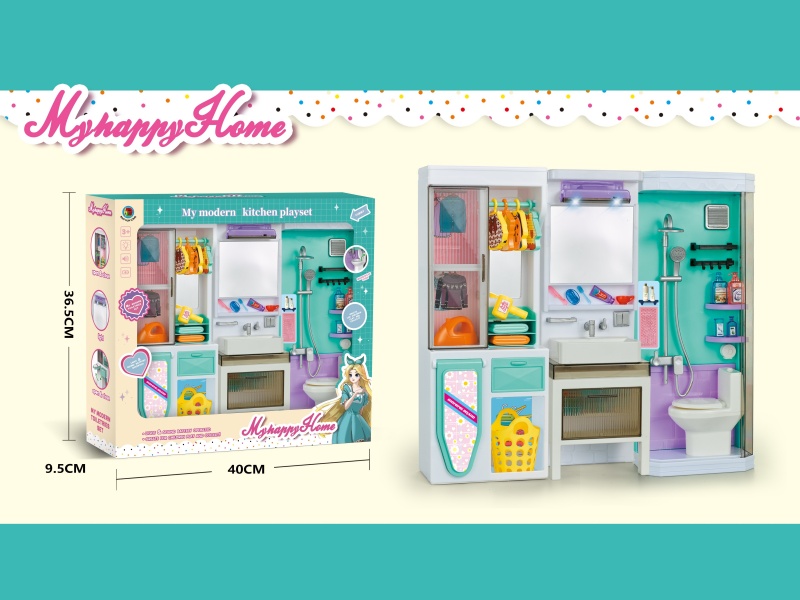 Play House In The Emerald Green Bathroom