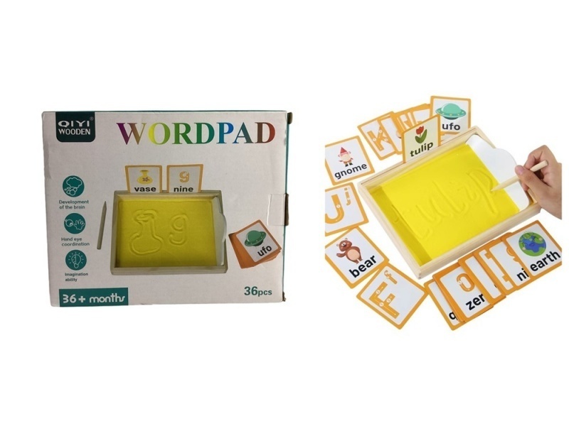 Wooden Sand Table Educational Toys (Including Words)