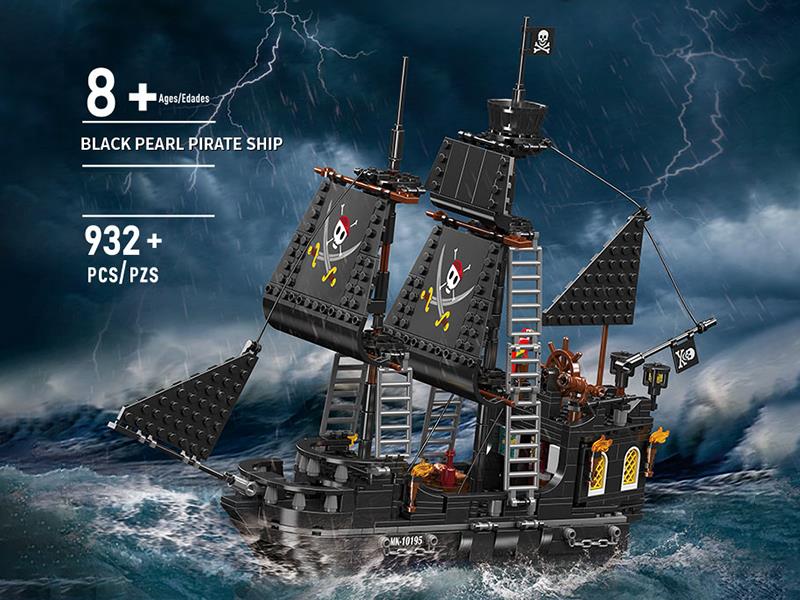 Black Pearl Pirate Ship Building Blocks 932pcs