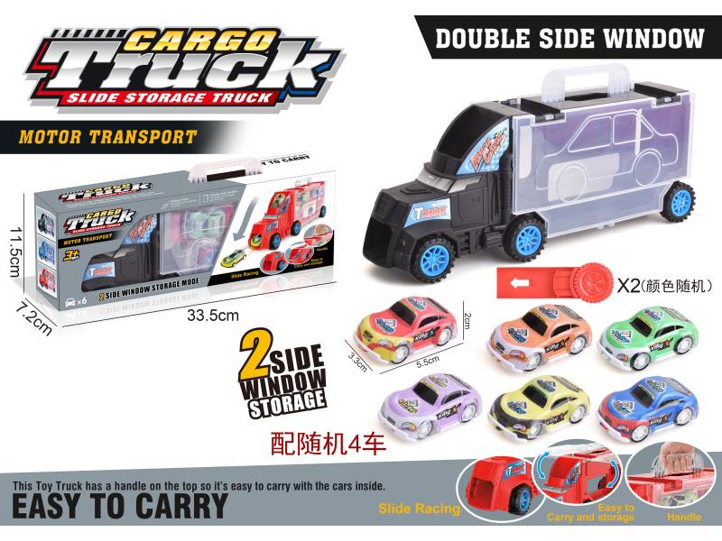 Black Container Hand-Held Cart