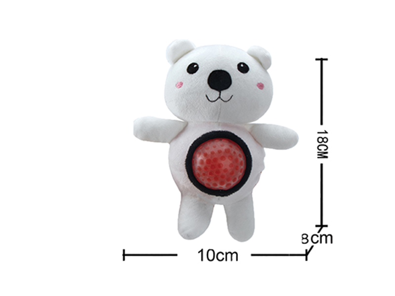 Sea Animal Plush Orbeeorbeez Ball - White Bear