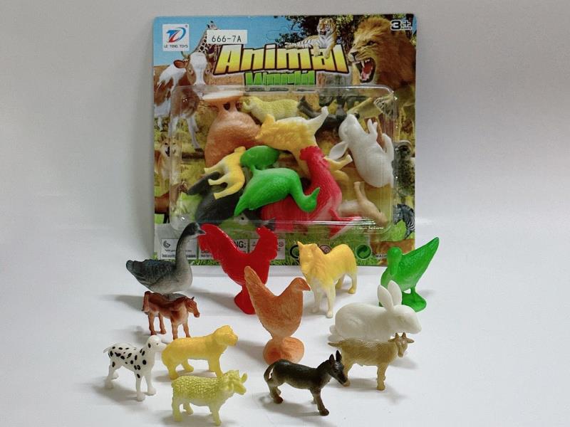 Pvc Simulation Farm Animal 12Pcs