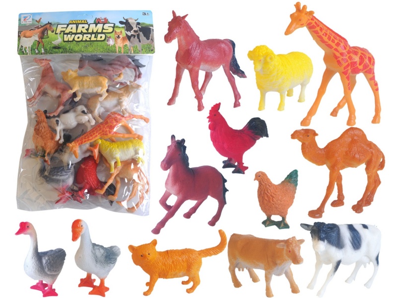 Pvc Simulation Farm Animal 12Pcs