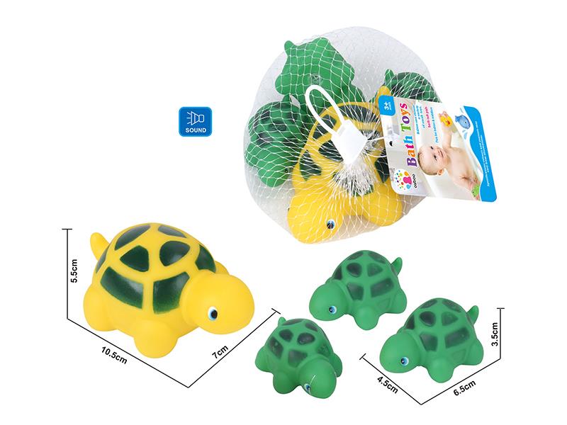 Cute Tortoise Kids Bath Toy Set