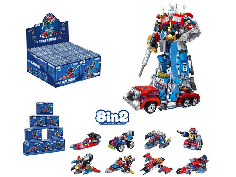 DIY Building Blocks - Optimus Prime Warrior 8 In 2