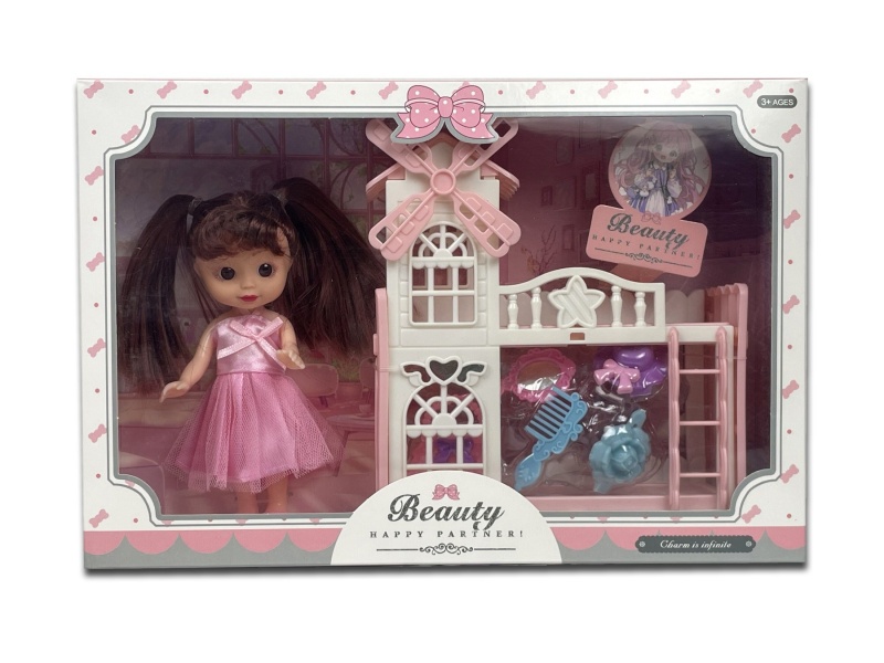 A 6-Inch Girl Playing House