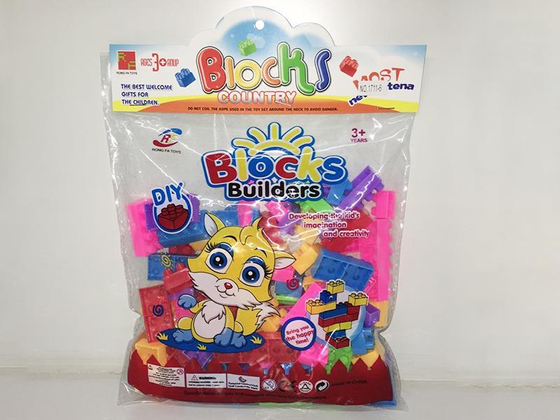 89PCS Large Grain Building Blocks+1 Doll