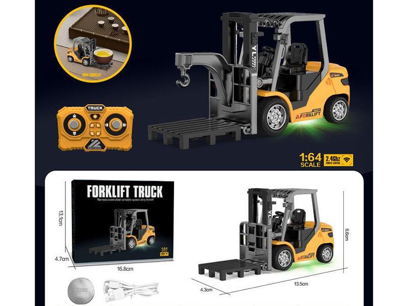 1:64 Mini Alloy Remote Control Forklift