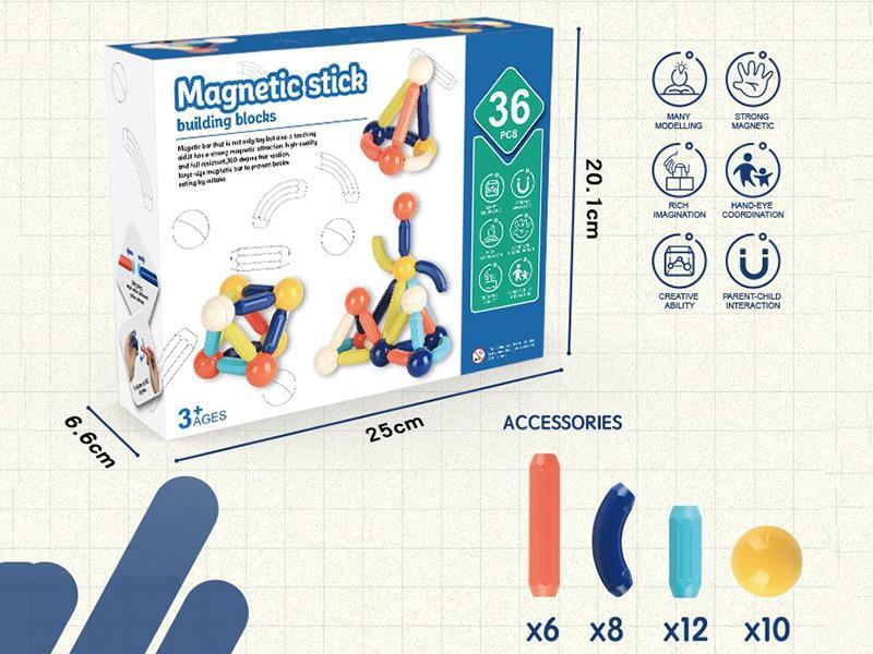 Magnetic Stick Building Blocks 36pcs
