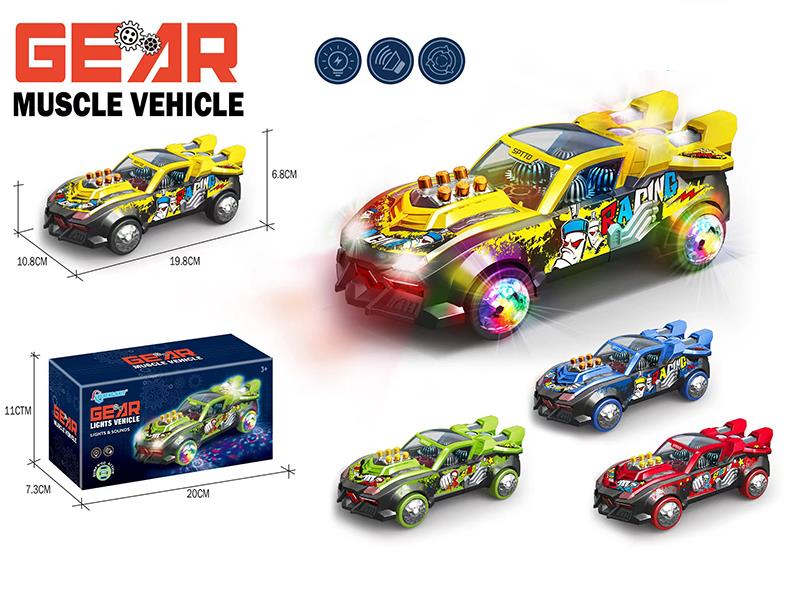 B/O Go And Bump Muscle Car With Lights And Music