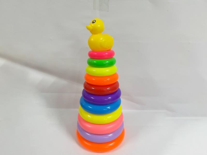 Duckling Rainbow Tower Jenga Loop 11 Layers
