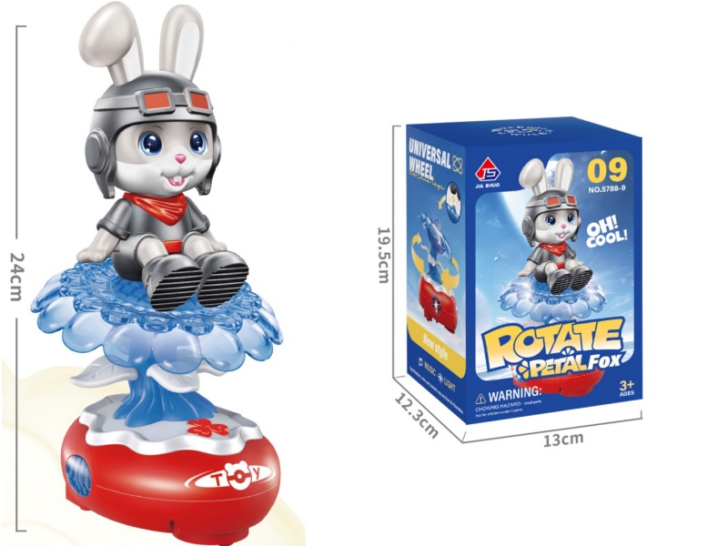 The Universal Flower Rabbit Comes With Lights And Music