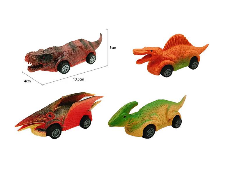 Pull Back Dinosaur Car
