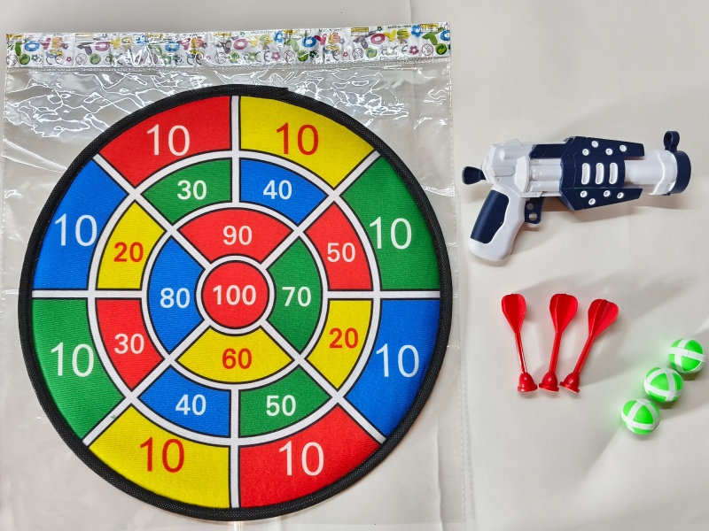 36CM Velcro Dartboard With Sticky Ball, Gun, Dart