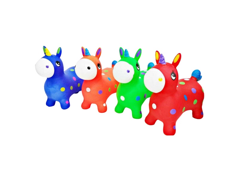 Inflatable Painted Cartoon Unicorn With Flash Music