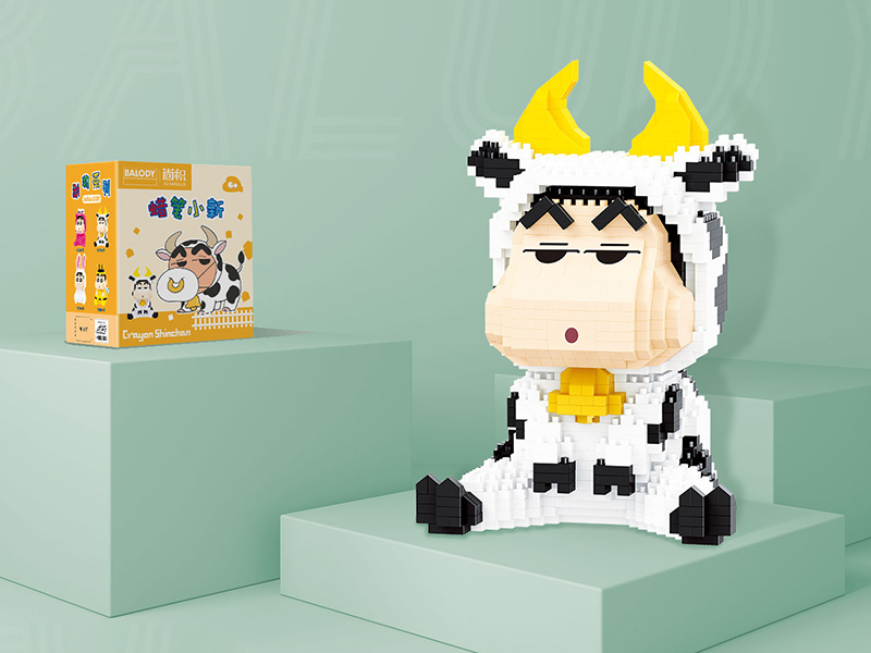 Cow Crayon Shin-Chan Microparticle Building Blocks(1083PCS)