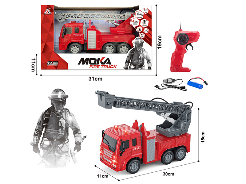 1:16 Remote Control Fire Engine
