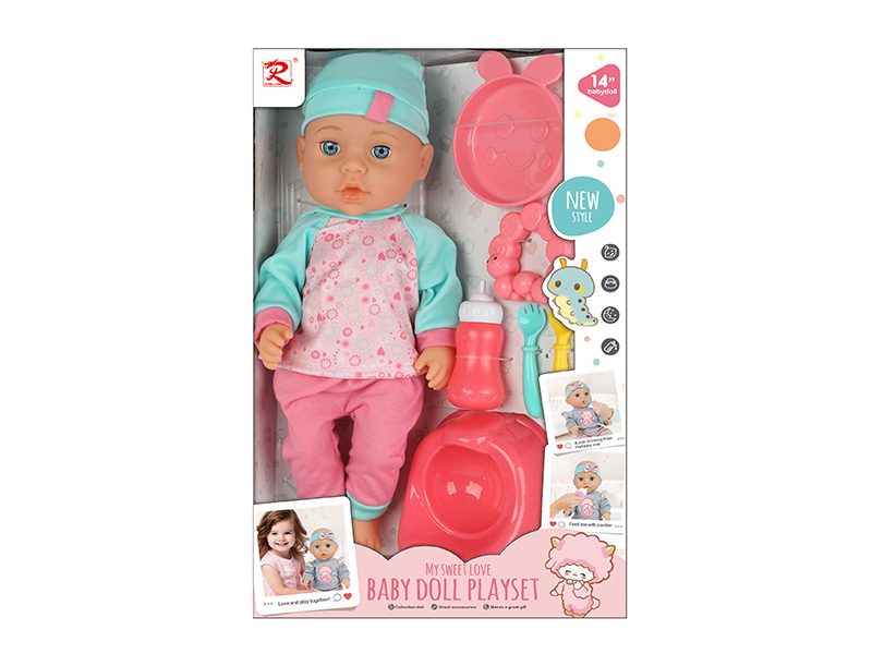 14" Baby Doll + Accessories(No IC)