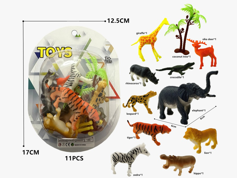 Solid Animals Set 11pcs