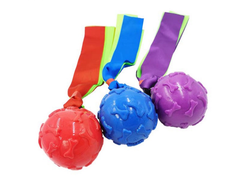 Woven Tape Bone Ball Pet Toy
