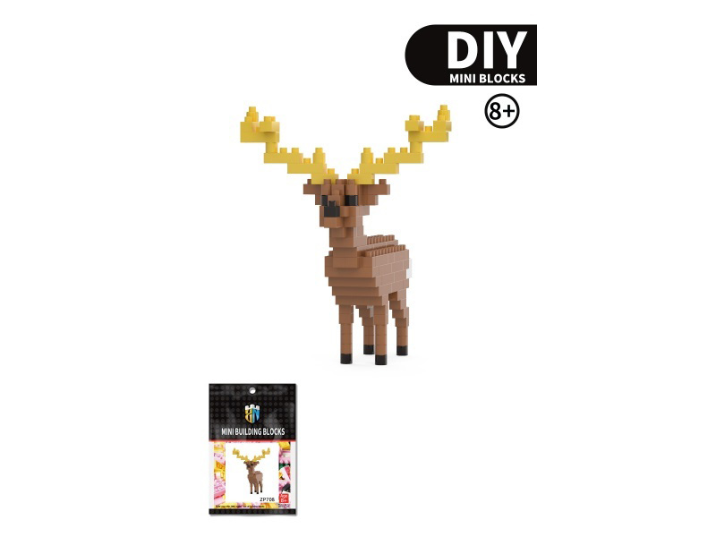 Reindeer Animal Building Blocks 118 PCS